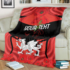 Custom Dragons Rugby ANZAC Blanket Gallipoli Soldier With Aboriginal Art