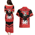 Custom Dragons Rugby ANZAC Couples Matching Puletasi and Hawaiian Shirt Gallipoli Soldier With Aboriginal Art