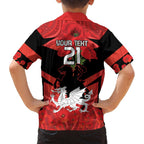 Custom Dragons Rugby ANZAC Family Matching Off Shoulder Short Dress and Hawaiian Shirt Gallipoli Soldier With Aboriginal Art