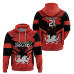 Custom Dragons Rugby ANZAC Hoodie Gallipoli Soldier With Aboriginal Art
