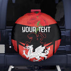 Custom Dragons Rugby ANZAC Spare Tire Cover Gallipoli Soldier With Aboriginal Art