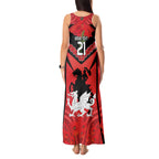 Custom Dragons Rugby ANZAC Tank Maxi Dress Gallipoli Soldier With Aboriginal Art