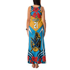 Custom GLD Titans Rugby ANZAC Family Matching Tank Maxi Dress and Hawaiian Shirt Gallipoli Soldier With Aboriginal Art