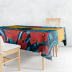 Custom GLD Titans Rugby ANZAC Tablecloth Gallipoli Soldier With Aboriginal Art