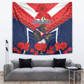 Custom Roosters Rugby ANZAC Tapestry Sydney Gallipoli Soldier With Aboriginal Art