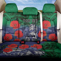 Custom Warriors Rugby ANZAC Back Car Seat Cover Gallipoli Soldier With Aboriginal Art