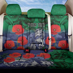 Custom Warriors Rugby ANZAC Back Car Seat Cover Gallipoli Soldier With Aboriginal Art