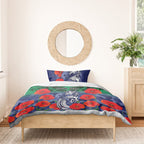 Custom Warriors Rugby ANZAC Bedding Set Gallipoli Soldier With Aboriginal Art