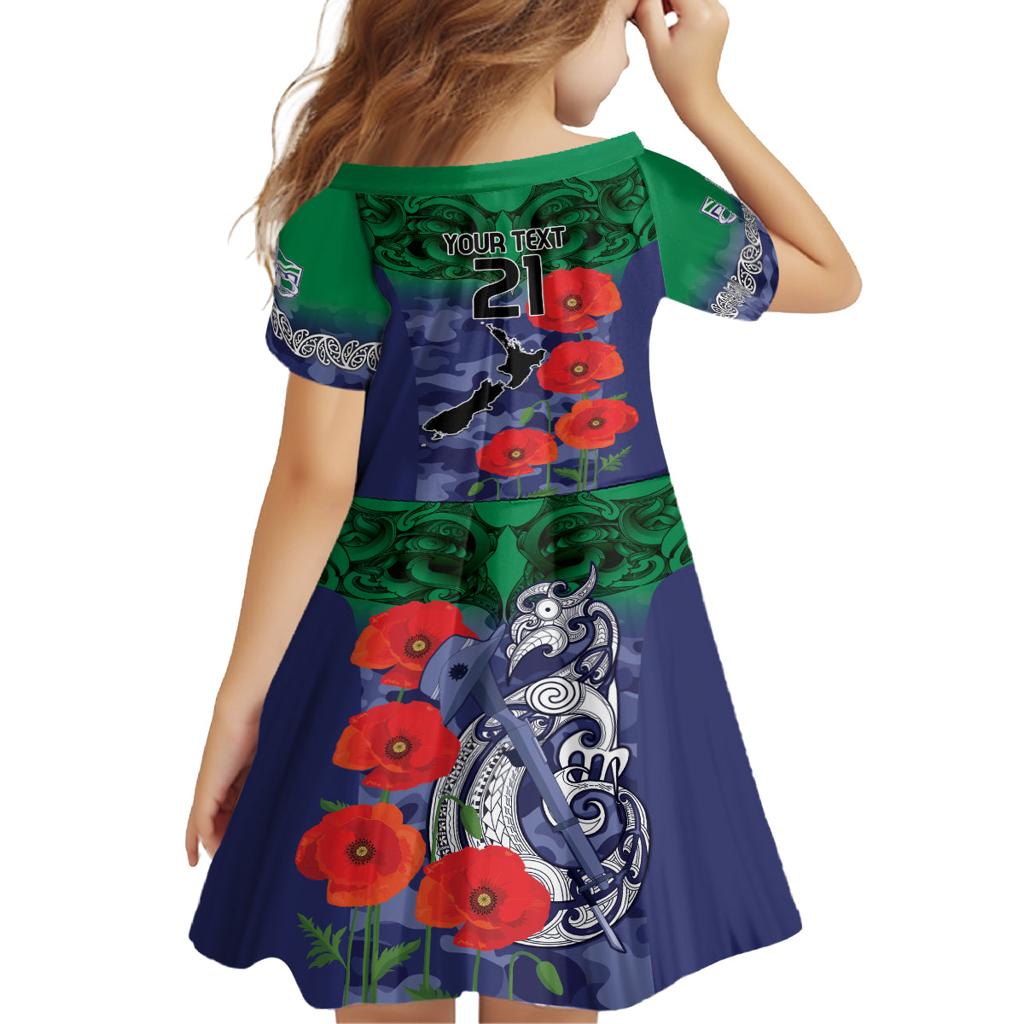 Custom Warriors Rugby ANZAC Family Matching Off Shoulder Maxi Dress and Hawaiian Shirt Gallipoli Soldier With Aboriginal Art