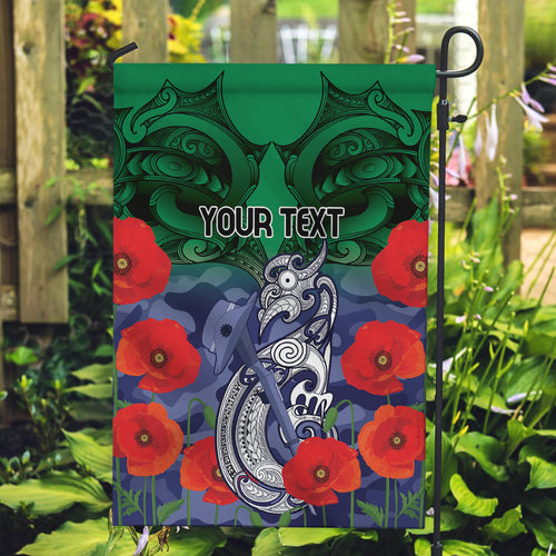 Custom Warriors Rugby ANZAC Garden Flag Gallipoli Soldier With Aboriginal Art