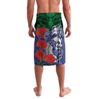Custom Warriors Rugby ANZAC Lavalava Gallipoli Soldier With Aboriginal Art