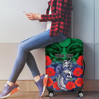Custom Warriors Rugby ANZAC Luggage Cover Gallipoli Soldier With Aboriginal Art