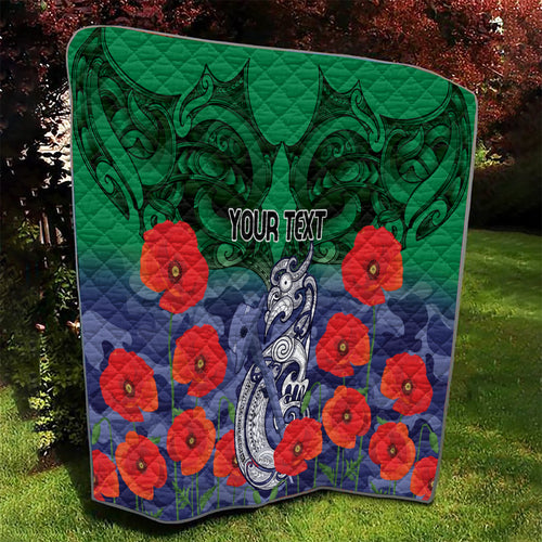 Custom Warriors Rugby ANZAC Quilt Gallipoli Soldier With Aboriginal Art