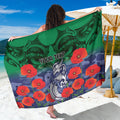 Custom Warriors Rugby ANZAC Sarong Gallipoli Soldier With Aboriginal Art