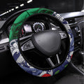 Custom Warriors Rugby ANZAC Steering Wheel Cover Gallipoli Soldier With Aboriginal Art