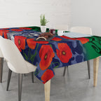 Custom Warriors Rugby ANZAC Tablecloth Gallipoli Soldier With Aboriginal Art