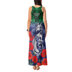 Custom Warriors Rugby ANZAC Tank Maxi Dress Gallipoli Soldier With Aboriginal Art