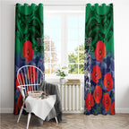Custom Warriors Rugby ANZAC Window Curtain Gallipoli Soldier With Aboriginal Art