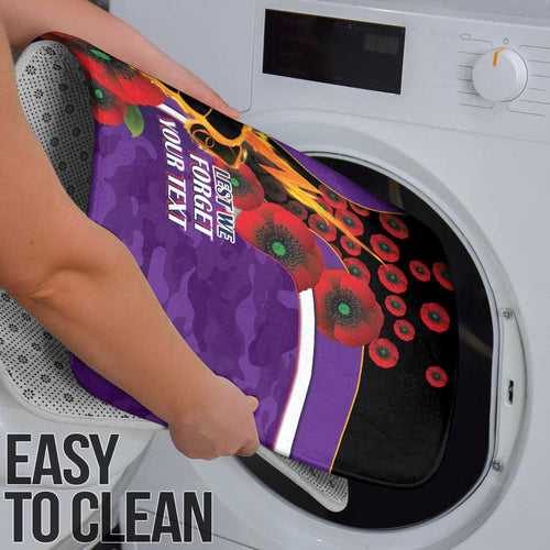 Melbourne Storm ANZAC Personalised Bathroom Set Lest We Forget Poppy Camo