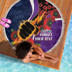 Melbourne Storm ANZAC Personalised Beach Blanket Lest We Forget Poppy Camo