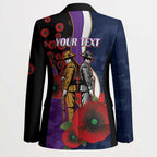 Melbourne Storm ANZAC Personalised Blazer Lest We Forget Poppy Camo