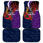 Melbourne Storm ANZAC Personalised Car Mats Lest We Forget Poppy Camo
