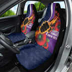 Melbourne Storm ANZAC Personalised Car Seat Cover Lest We Forget Poppy Camo