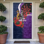 Melbourne Storm ANZAC Personalised Door Cover Lest We Forget Poppy Camo