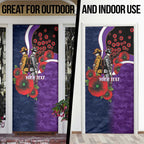 Melbourne Storm ANZAC Personalised Door Cover Lest We Forget Poppy Camo