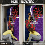 Melbourne Storm ANZAC Personalised Door Cover Lest We Forget Poppy Camo