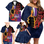 Melbourne Storm ANZAC Personalised Family Matching Off Shoulder Short Dress and Hawaiian Shirt Lest We Forget Poppy Camo