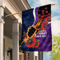 Melbourne Storm ANZAC Personalised Garden Flag Lest We Forget Poppy Camo