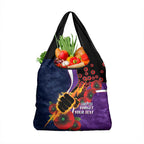 Melbourne Storm ANZAC Personalised Grocery Bag Lest We Forget Poppy Camo