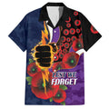 Melbourne Storm ANZAC Personalised Hawaiian Shirt Lest We Forget Poppy Camo