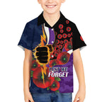 Melbourne Storm ANZAC Personalised Hawaiian Shirt Lest We Forget Poppy Camo