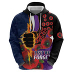 Melbourne Storm ANZAC Personalised Hoodie Lest We Forget Poppy Camo