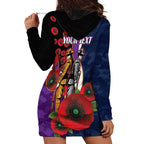 Melbourne Storm ANZAC Personalised Hoodie Dress Lest We Forget Poppy Camo