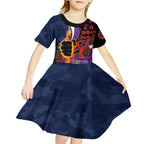 Melbourne Storm ANZAC Personalised Kid Short Sleeve Dress Lest We Forget Poppy Camo