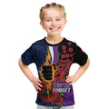 Melbourne Storm ANZAC Personalised Kid T Shirt Lest We Forget Poppy Camo