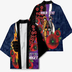 Melbourne Storm ANZAC Personalised Kimono Lest We Forget Poppy Camo