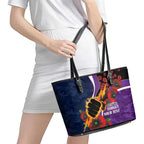 Melbourne Storm ANZAC Personalised Leather Tote Bag Lest We Forget Poppy Camo
