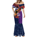 Melbourne Storm ANZAC Personalised Mermaid Dress Lest We Forget Poppy Camo