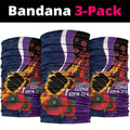 Melbourne Storm ANZAC Personalised Neck Gaiter Lest We Forget Poppy Camo
