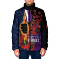 Melbourne Storm ANZAC Personalised Padded Jacket Lest We Forget Poppy Camo