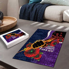 Melbourne Storm ANZAC Personalised Puzzle Lest We Forget Poppy Camo