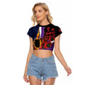 Melbourne Storm ANZAC Personalised Raglan Cropped T Shirt Lest We Forget Poppy Camo