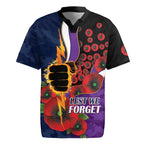 Melbourne Storm ANZAC Personalised Rugby Jersey Lest We Forget Poppy Camo