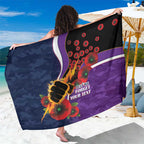 Melbourne Storm ANZAC Personalised Sarong Lest We Forget Poppy Camo