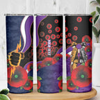 Melbourne Storm ANZAC Personalised Skinny Tumbler Lest We Forget Poppy Camo