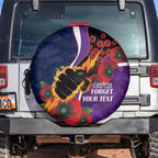 Melbourne Storm ANZAC Personalised Spare Tire Cover Lest We Forget Poppy Camo